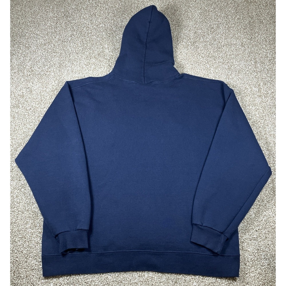 Vintage Russell Athletic East Carolina University Hoodie Navy Blue Size XL - Picture 7 of 9